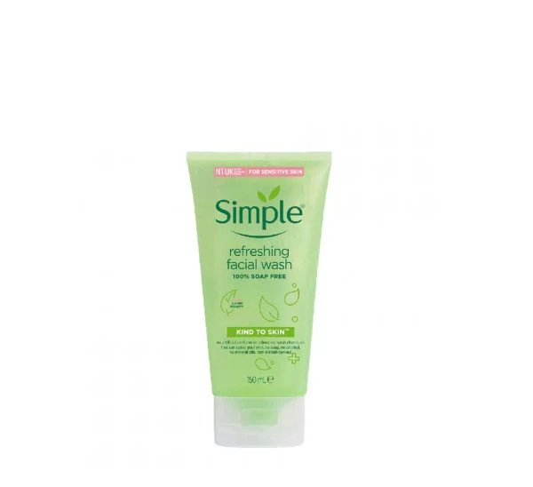 ژل شستشوی پوست حساس سیمپل مدل refreshing حجم 150ml