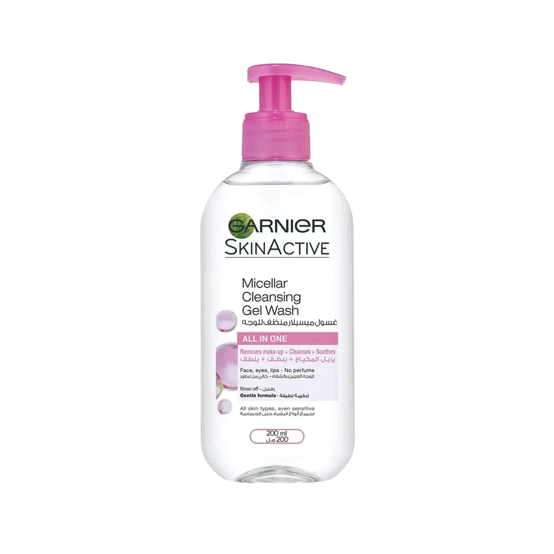 ژل شستوشوی صورت و پاک کننده صورت گارنیر مدل Skin Active حجم 200 میل