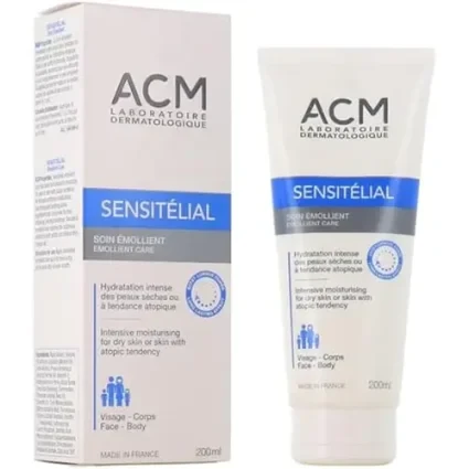 ژل شوینده صورت و بدن ای سی ام ACM sensitelial (پاکسازی پوست خشک و اگزمایی)