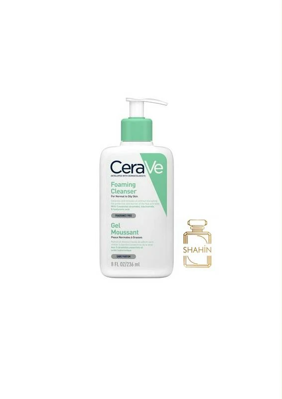 ژل شوینده پوست نرمال روبه چرب سراوی اصل CeraVe Foaming Gel Cleanser 236ML