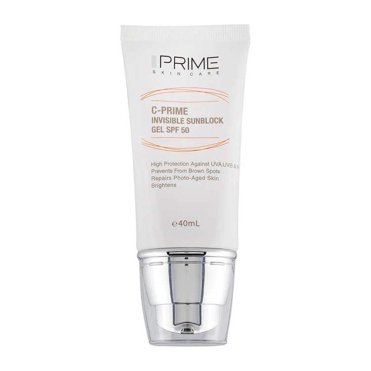 ژل ضد آفتاب پرایم بی رنگ SPF50 حاوی ویتامین سی حجم 40 میل