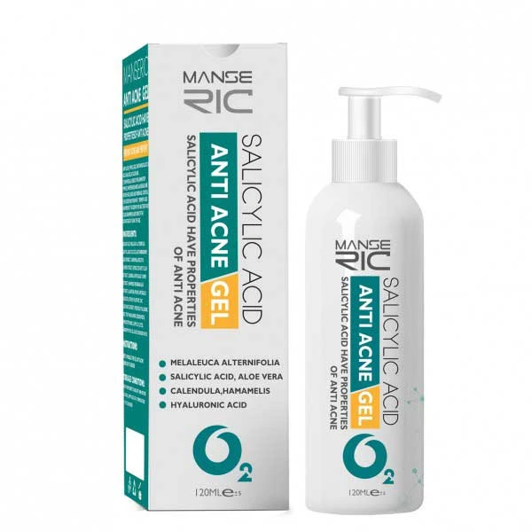 ژل ضد جوش مانسریک 120 میلی لیتریManseric strong anti-pimple gel volume 120 ml