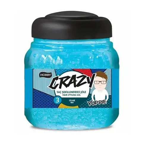 ژل موي خيس Yuppie سري Crazy شماره 3 هوبی 150 ميل