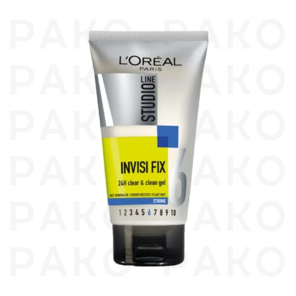 ژل موي مينرال اينويزي فيكس استديو لاين لورال 6 loreal