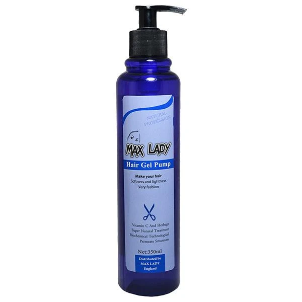 ژل چسبی مکس لیدی Hair Gel Pump مناسب برای هر نوع مو حجم ۳۵۰میلی لیتر