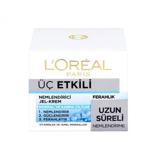 ژل کرم 3 کاره آبرسان و محافظت کننده پوست لورال LOREAL حجم 50 میل
