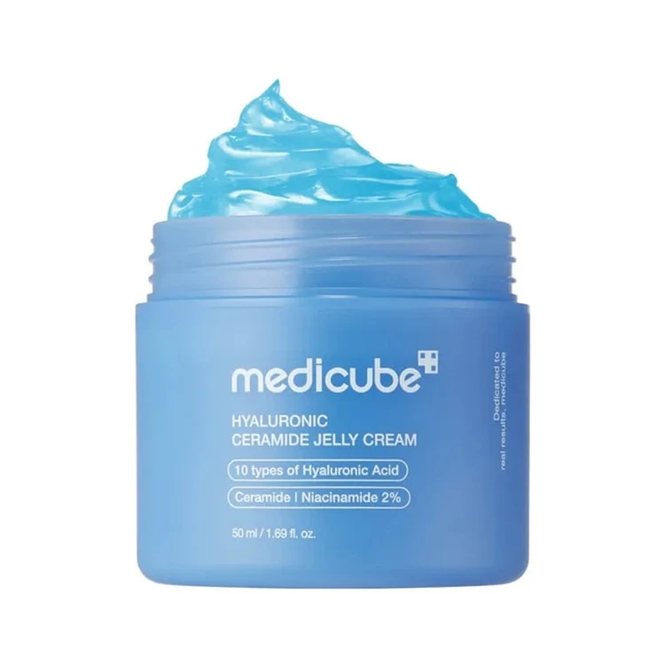 ژل کرم هیالورونیک اسید و سراماید مدی کیوب Medicube Hyaluronic Ceramide Jelly Cream