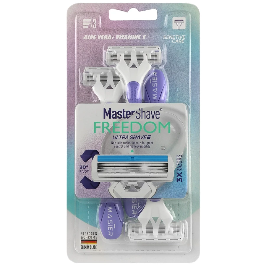 ژیلت مردانه سه تیغه مدل freedomبسته 3 عددیmaster shave
