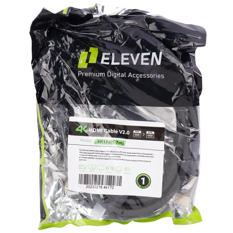 کابل Eleven HDMI V2.0 4K 1.7m
