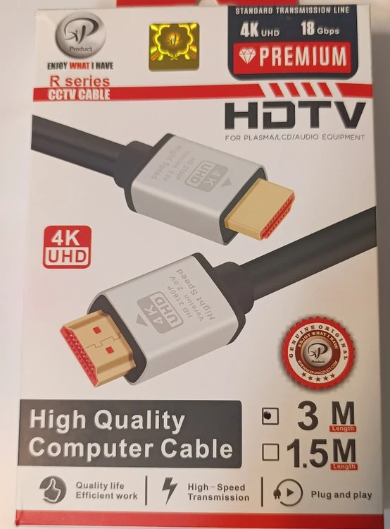 کابل HDMI 4K ایکس پی طول 3 متر