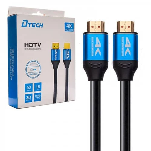 کابل HDMI 4K دی تک طول 5 متر مدل HW1920