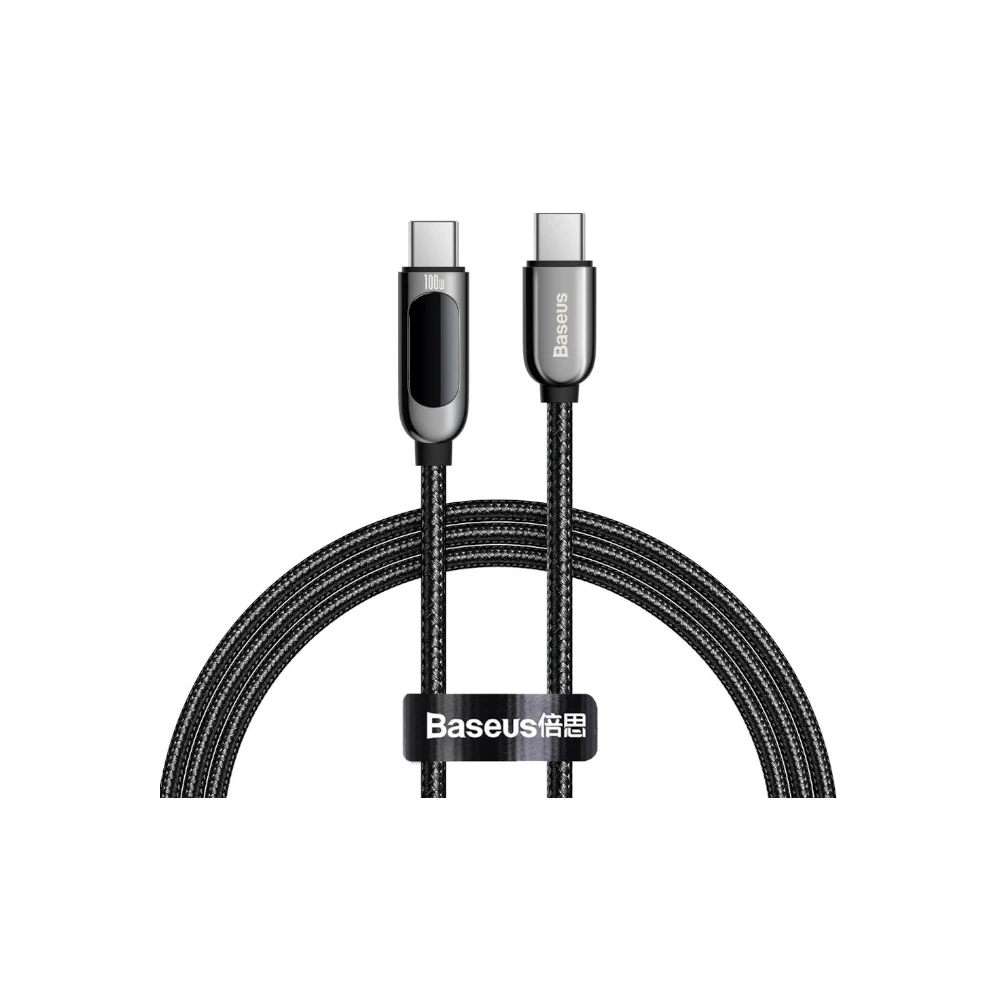 کابل Type C به Type C بیسوس Baseus Display Fast Charging Data Cable CATSK-B طول 1 متر توان 100 وات