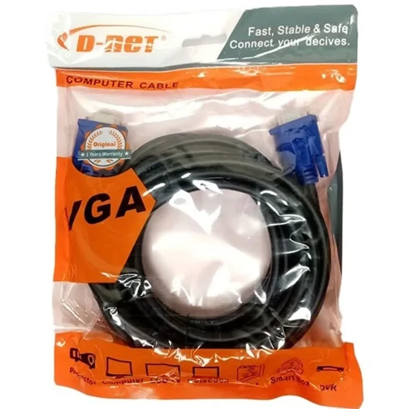 کابل VGA به طول 5 متر برند D-NET
