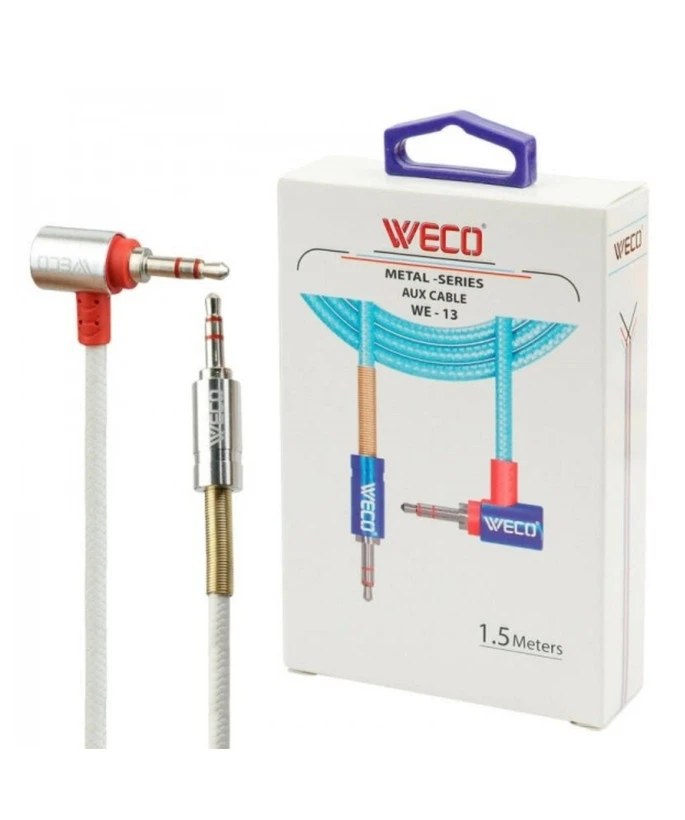 کابل Weco Metal Series WE-13 AUX 1.5m یکسر L