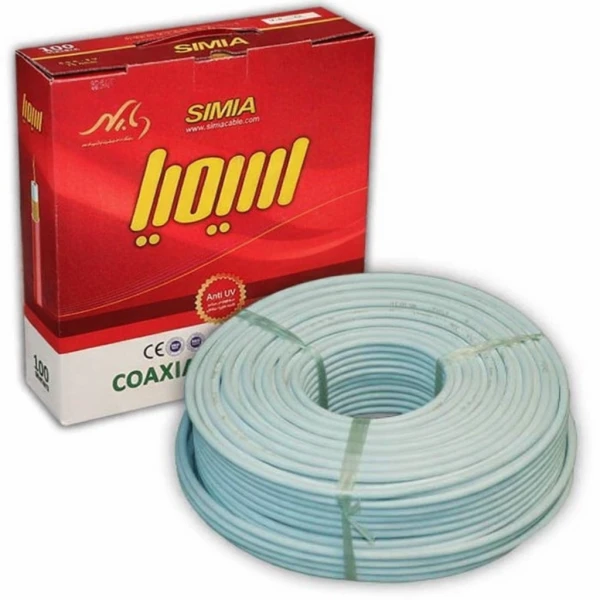 کابل آنتن با فویل آلومینیوم سیمیا 4.5C – 2V (حلقه 100 متری)