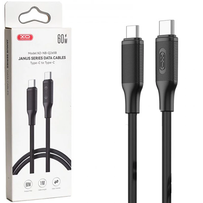 کابل تایپ‌سی به تایپ‌سی 60 وات یک متری ایکس‌او XO NB-Q265B