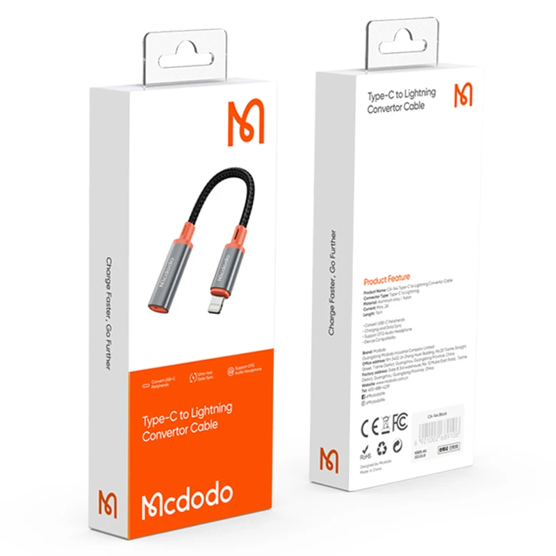 کابل تبدیل Mcdodo CA-1440 Type-C to Lightning 11cmMcdodo CA-1440 Type-C to Lightning 11cm Cable