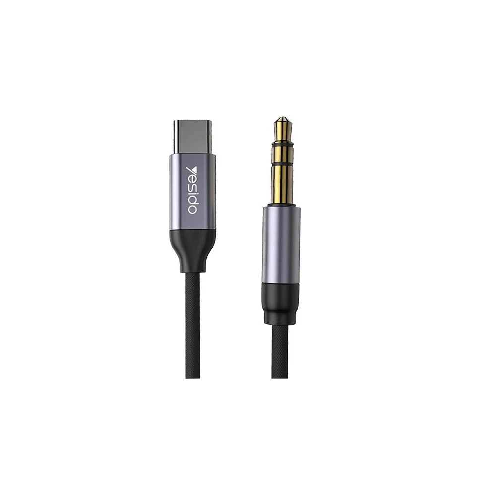 کابل تبدیل USB-C به AUX یسیدو مدل YAU20 طول 1 متر