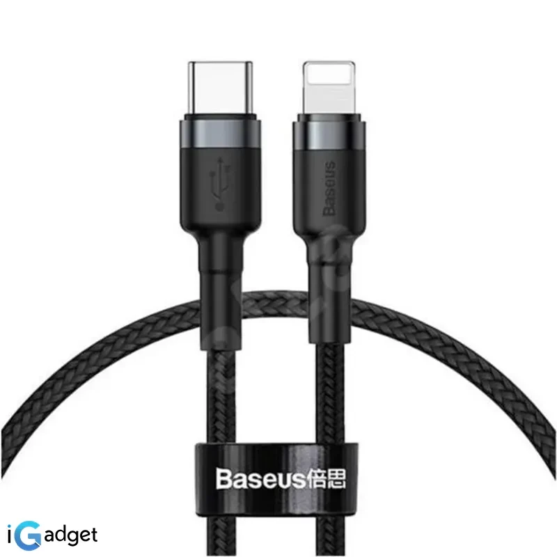 کابل تبدیل USB-C به لایتنینگ باسئوس CATLKLF-G1 Cafule طول 1 متر