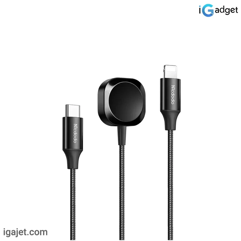 کابل تبدیل USB-C به لایتنینگ مک دودو مدل CA-2980 شارژر مگنتی طول 1.5 متر