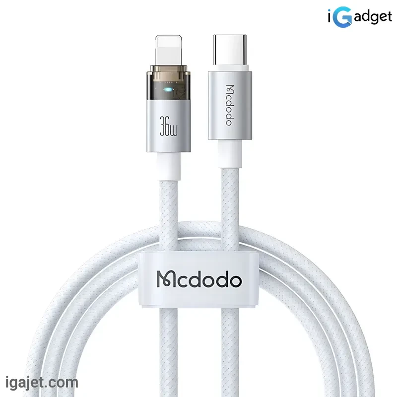 کابل تبدیل USB-C به لایتنینگ مک دودو مدل CA-694 – طول 1.2 متر