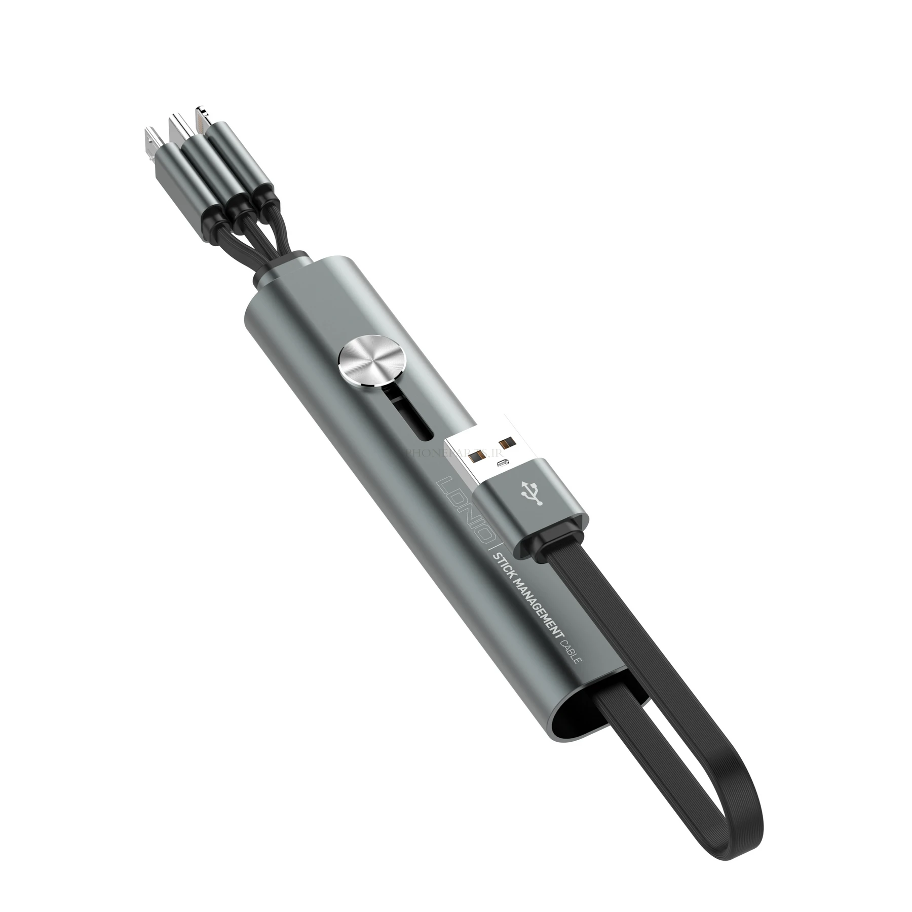 کابل تبدیل USB به USB-C/ microUSB / لایتنینگ الدینیو مدل LC99