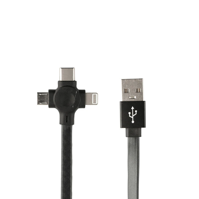 کابل تبدیل USB به USB-C / microUSB / لایتنینگ پرووان مدل PCC365R طول 1 متر