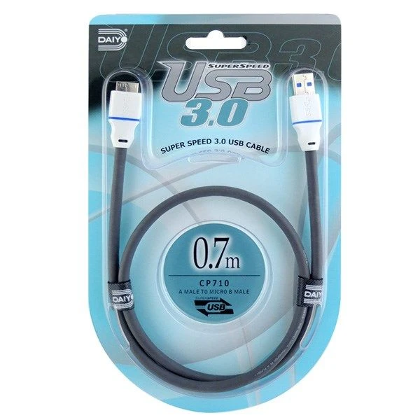 کابل تبدیل USB به micro-B مدل CP710 طول 0.7 متر