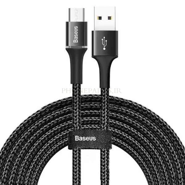 کابل تبدیل USB به microUSB باسئوس مدل CAMGH-E01 طول 3 متر