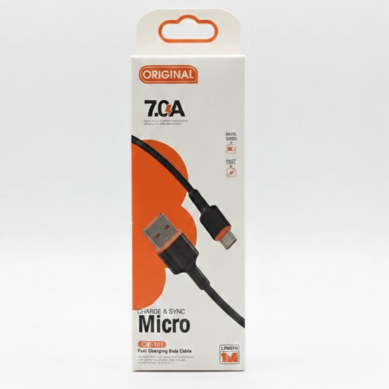 کابل تبدیل USB به microUSB مدل ORIGINAL OR-101 FAST CHARGE A7