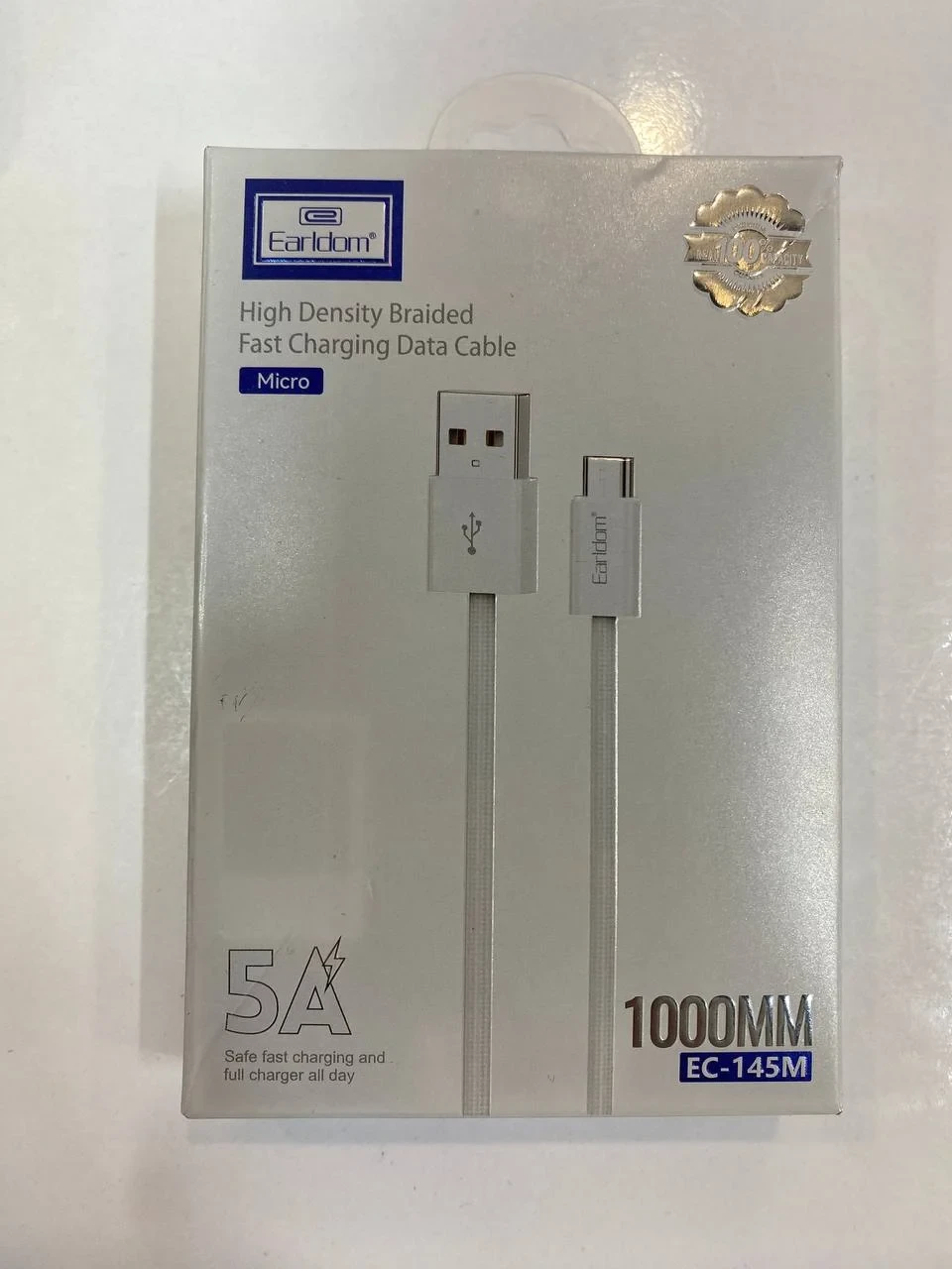 کابل تبدیل USB به میکرو ارلدام اصلی (کنفی) مدل EC-145M طول 1 متر
