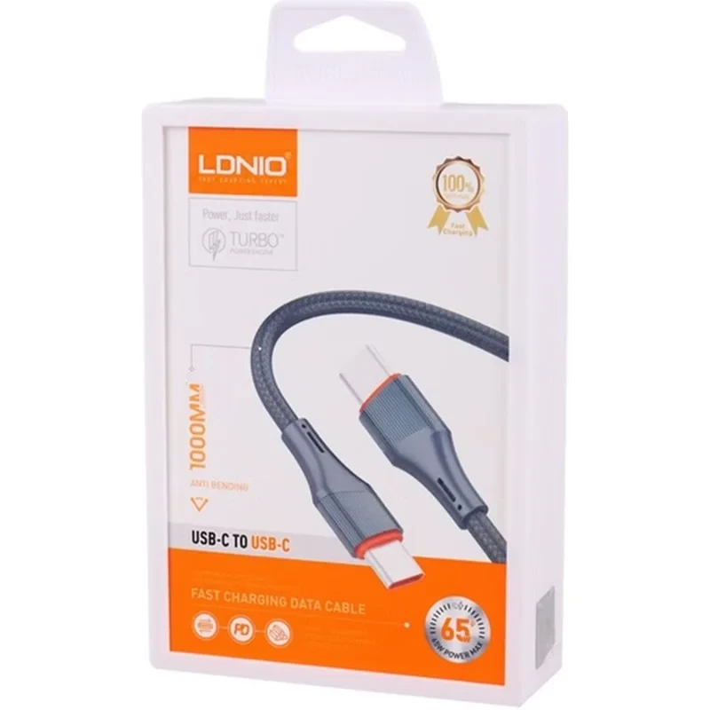 کابل تبدیل الدینیو LC631C Type-C به Type-C طول ۱ متر توان ۶۵ وات اصل