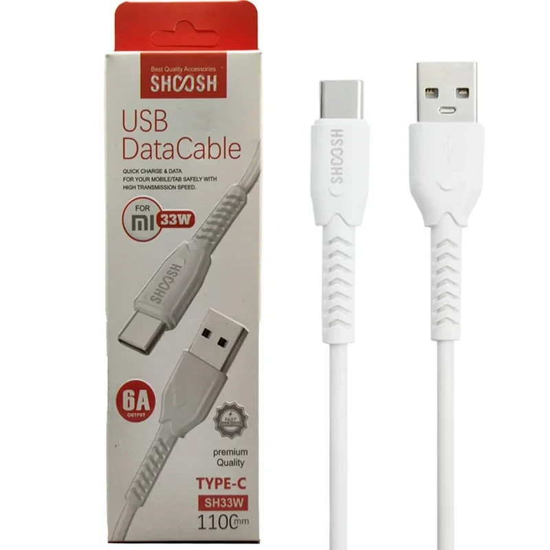 کابل توربو شارژ Type-C شوش مدل SH33W 6A
