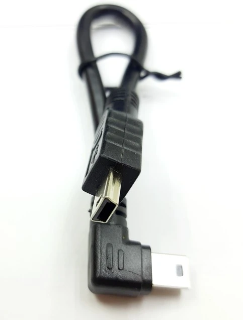 کابل دو سر نر ذوزنقه ایی 20 سانتی mini usb to mini usb