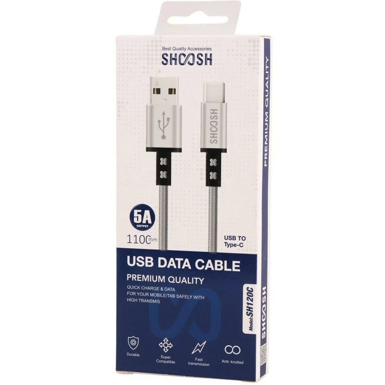 کابل شارژ Type-C مدل sh-120c برند Shoosh