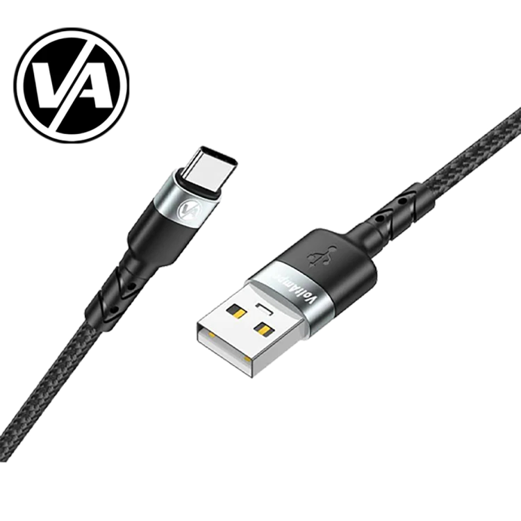 کابل شارژ USB به Type-C کنفی اصل | فست شارژ ۶۵ وات | طول ۱۲۰ سانتی‌متر | مقاوم و سریع voltamper
