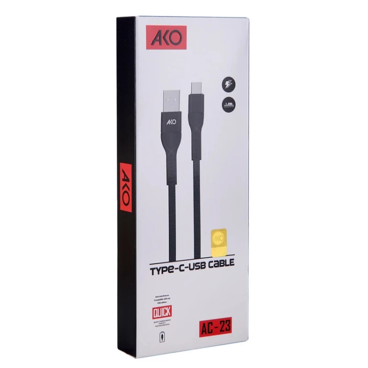 کابل شارژ USB به USB-C اکو مدل AC-23 طول 1 متر