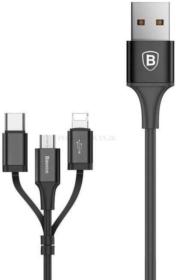 کابل شارژ باسئوس اکسلنت 3در1