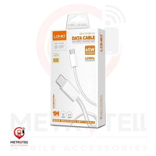 کابل شارژ دو سر تایپ سی مدل LC901C -LDINO طول 1متر