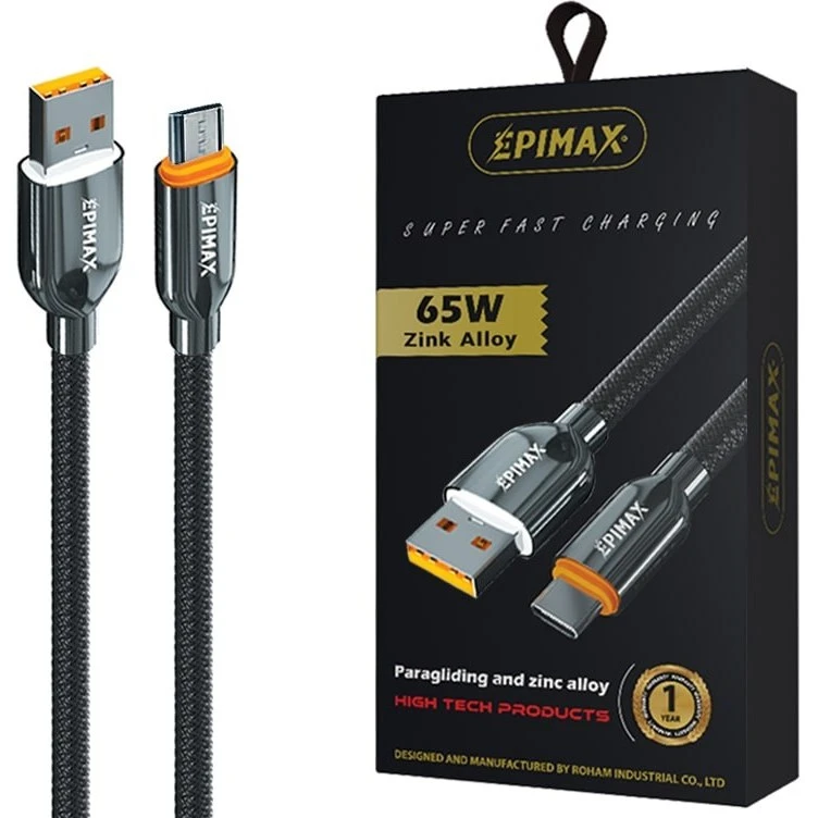 کابل شارژ سیلیکونی میکرو USB اپیمکس EC-127