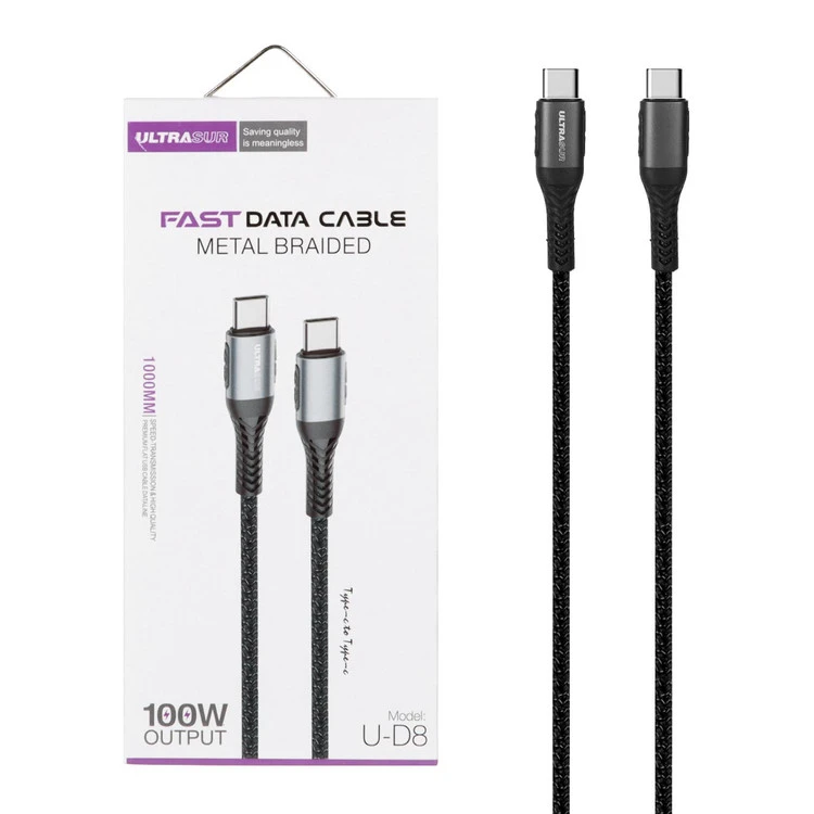 کابل شارژ فست Type-C to Type-C UltraSUR مدل U-D8