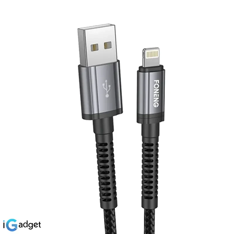 کابل شارژ لایتنینگ فوننگ مدل X83 FAST CHARGE طول 1 متر