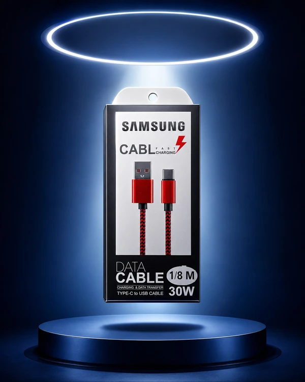 کابل شارژ و انتقال دیتا Samsung Type-C به USB مدل 30W
