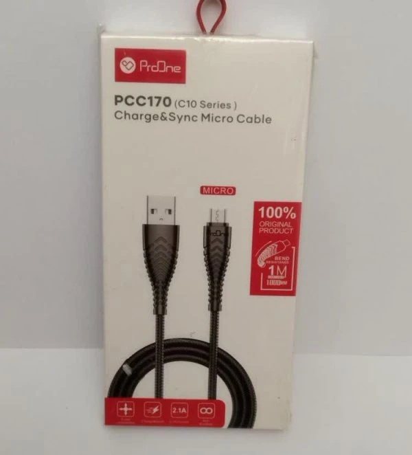 کابل شارژ کنفی Micro USB پرووان مدل PCC170