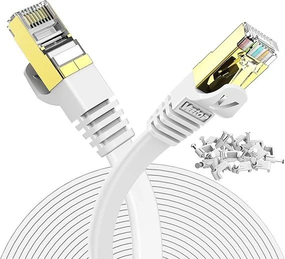 کابل شبکه تخت Cat7 وی‌تاپ (Veetop) طول 5 متر | سرعت 10 گیگابیت | آمازونیکس