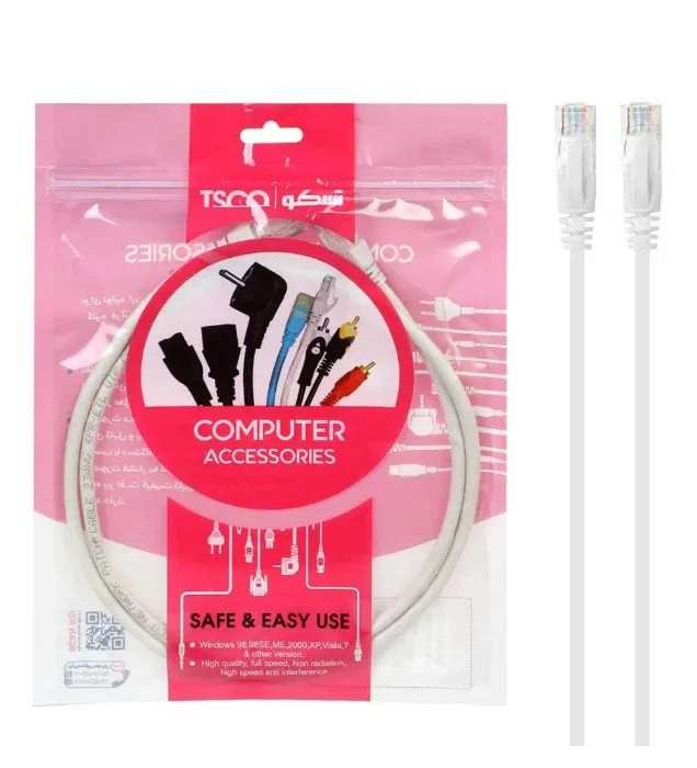 کابل شبکه تسکو TNC610 CAT6 CCU طول ۱ متر