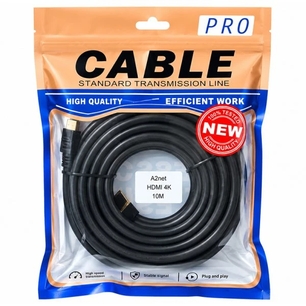 کابل صوتی و تصویری HDMI 4K طول 10 متر A2net