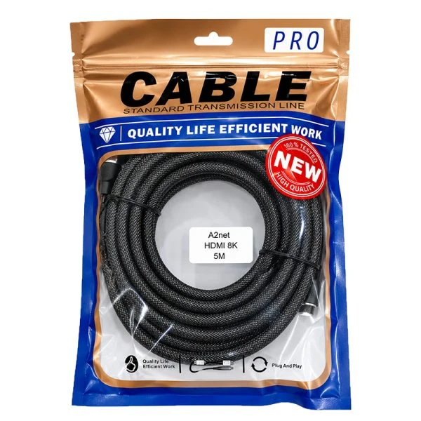 کابل صوتی و تصویری HDMI 8K طول 5 متر A2net