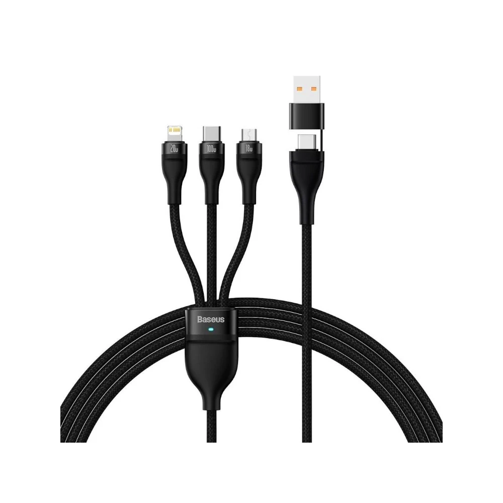 کابل فست شارژ بیسوس Baseus Flash Series Fast Charging Cable CASS0301 طول 1.2 متر و توان 100W