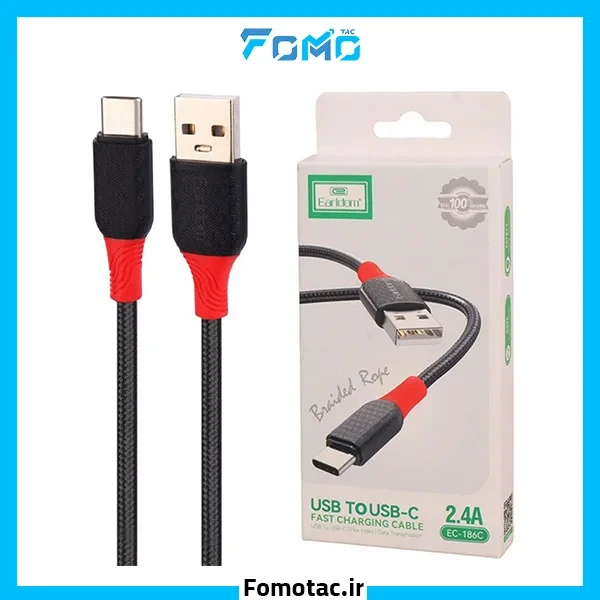 کابل فست شارژ تایپ سی ارلدام(Earldom) مدل EC-186C